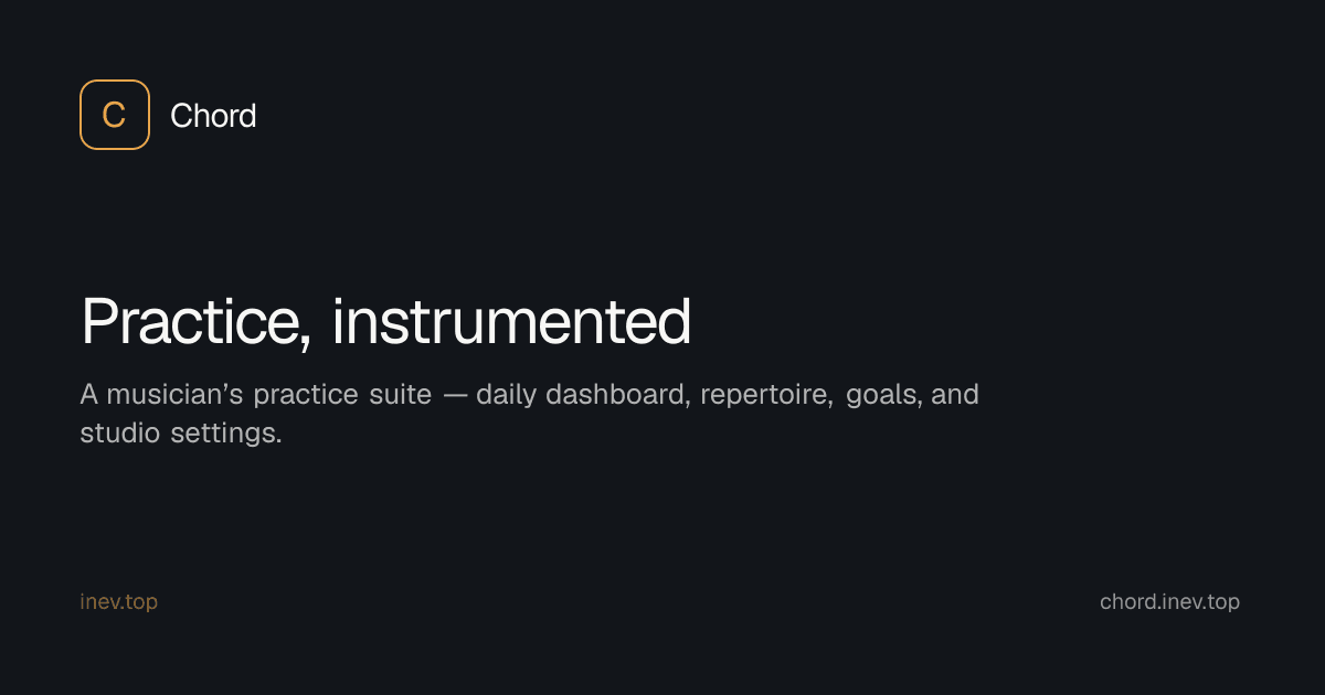 Chord — live product