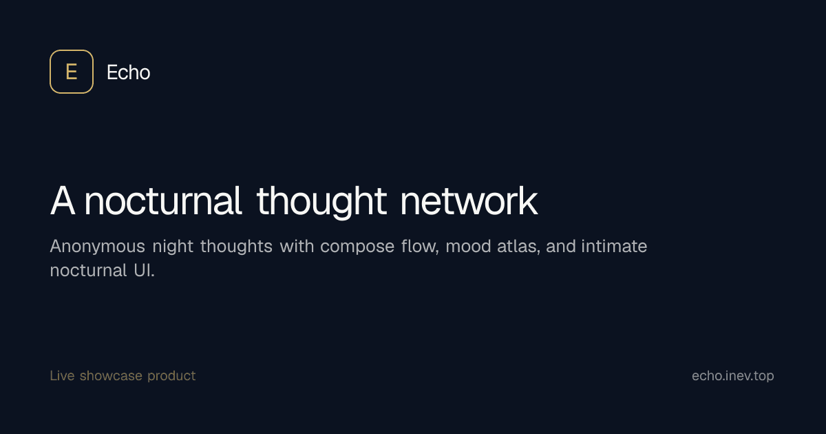 Echo — live product